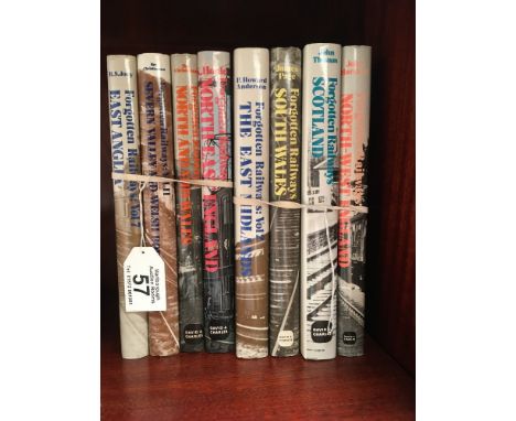 Eight volumes of "Forgotten Railways": North East England (K. Hoole), Severn Valley and Welsh Border Vol. 11 and North and Mi