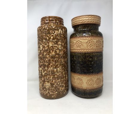 Two large West German ceramic vases.