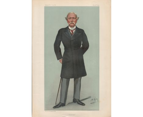 Vanity Fair print titled Sarawak. Subject Sir Charles Brooke. Dated 19, 1, 1899. Approx size 14x11. Good condition. All autog