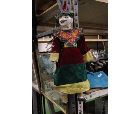 A VINTAGE THAI MARIONETTE STRING PUPPET