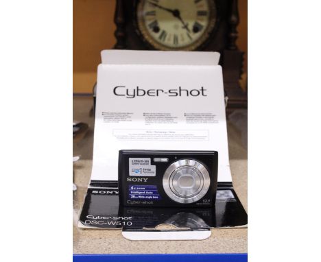 AN AS NEW AND BOXED, SONY CYBER-SHOT DSC-W510 CAMERA