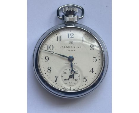 A VINTAGE INGERSOLL LTD LONDON TRIUMPH POCKET WATCH