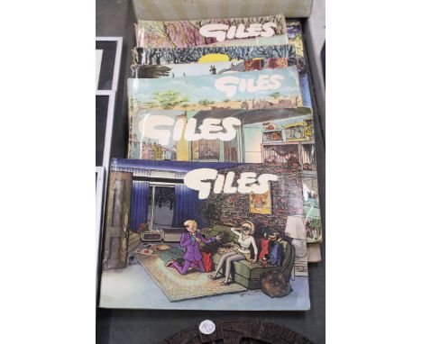 EIGHT VINTAGE GILES ANNUALS