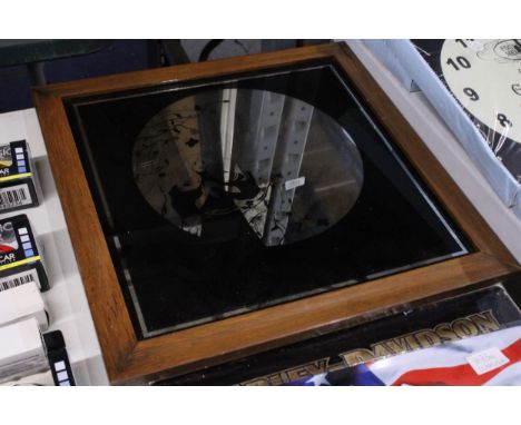 A VINTAGE ART NOUVEOU NOIR STYLE MIRROR