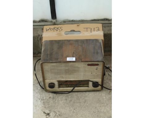 A VINTAGE VALVE RADIO