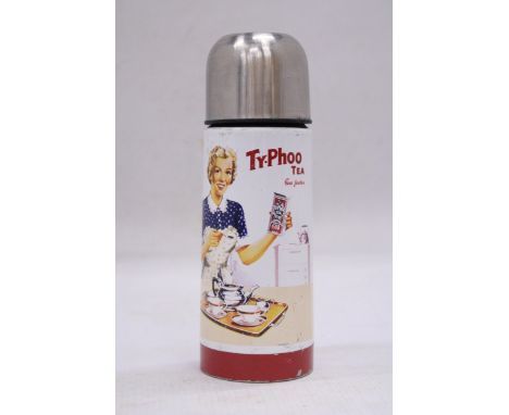 A VINTAGE TYPHOO TEA VACUUM FLASK