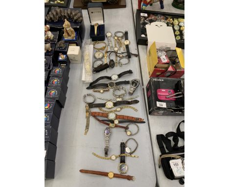 A LARGE QUANTITY OF VINTAGE WATCHES TO INCLUDE LIMIT, ROTARY, SEKONDA, CITIZEN, ETC.,