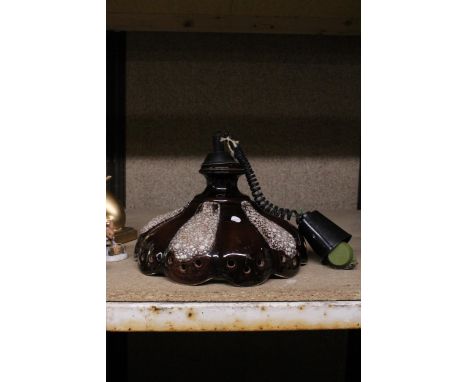 A VINTAGE FAT LAVA CEILING LAMP