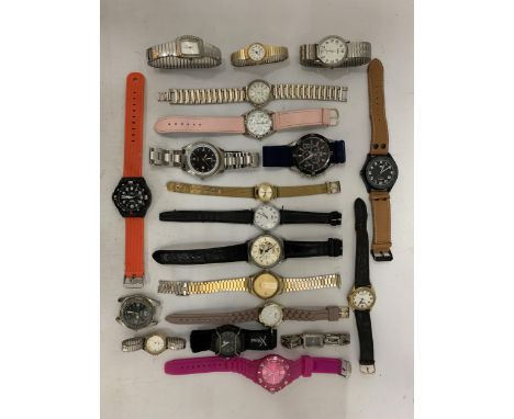 A COLLECTION OF VINTAGE WATCHES TO INCLUDE CASIO, LIMIT, SEKONDA, ETC.,
