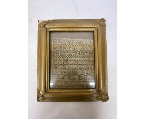 AN ORIGINAL VICTORIAN SAMPLER DATED 1846