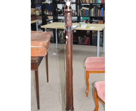 MAHOGANY STANDARD LAMP 