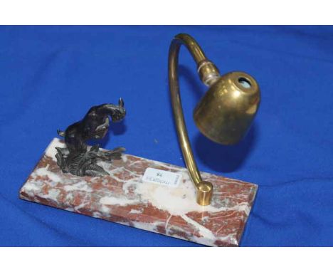 ART DECO STYLE DESK LAMP WITH GOAT MOUNT