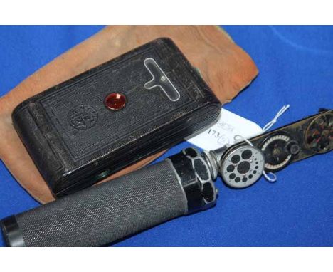 VINTAGE OPTICIAN'S TOOL
together with a Kodak autographic camera