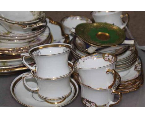 COLLECTION OF PRETTY TEA CHINA
including a part set of 'Standard China' cups and saucers, modelled as lillies with sinuous Ar