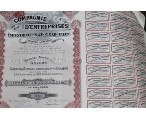 BOOK OF FRENCH SHARE CERTIFICATES
from 1944, 240 in total in the book