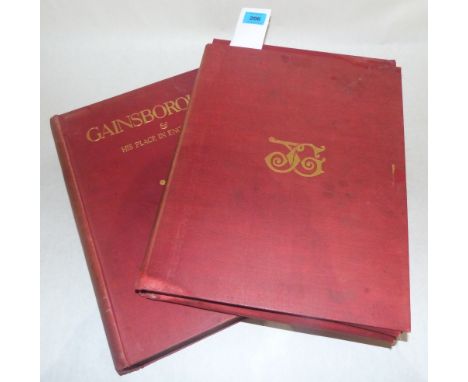 A volume, Gainsborough &amp; His Place in English Art by Walter Armstrong, pub. Heinemann 1898; Together with a folio of plat