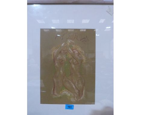 ARISTIDE JOSEPH MAILLOL. FRENCH 1861-1944 Two nude figures. Lithograph 13' x 9½'