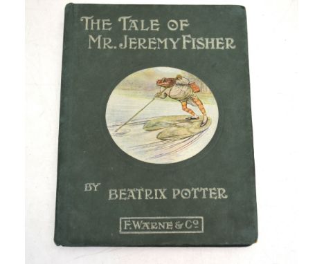 Potter, Beatrix, 'The Tale of Mr Jeremy Fisher', commercial 1st, London, Frederick Warne & Co and New York, 1906, green board