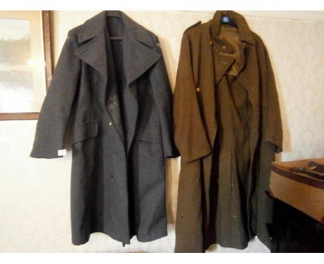 An RAF & Army great coats