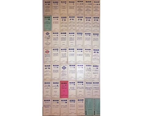 Quantity (47) of 1934 London Transport Green Line Coaches TIMETABLE LEAFLETS. Appear to be all different and most routes cove