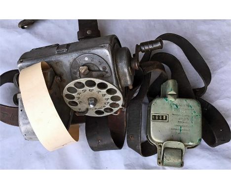 TICKET MACHINES comprising a 'TIM' ISSUING MACHINE, ex Huddersfield Corporation ('HCPTD' on strap), ticket almost completely 
