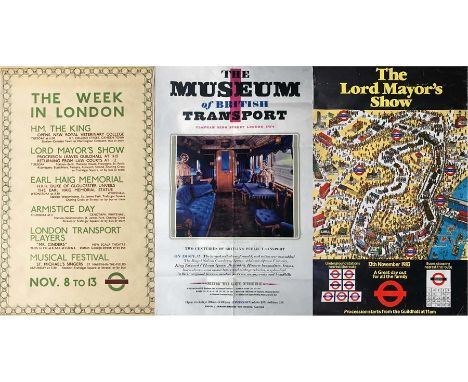 Selection of original London Transport/British Railways double-royal posters comprising 1937 'The Week in London' by Lynton L