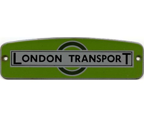 London Transport enamel RADIATOR BADGE from a 1953 Guy Special GS-type bus (these badges were also used on a small batch of g