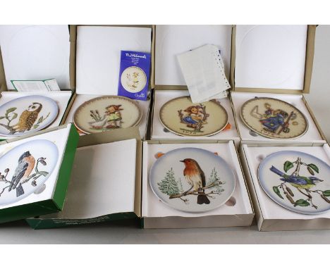 Seven Goebel plates, four wildlife editions and three animal plates from 19792, 1974 and 1976, all boxed