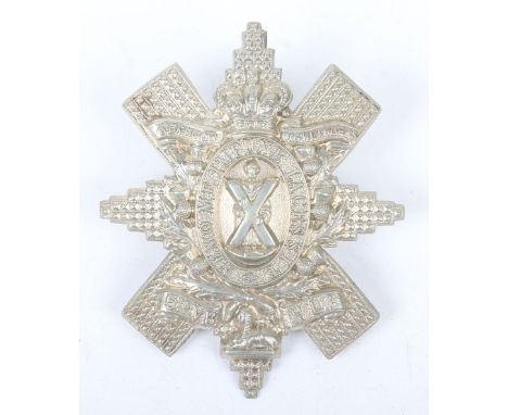 Victorian 5th Volunteer Battalion (Glasgow Highlanders) Highland Light Infantry Glengarry Badge, good other ranks example wit