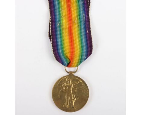 A single Victory medal to a member of the 20th (Wearside) Battalion Durham Light infantry who weas killed in action during th