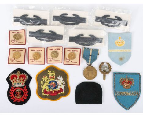 Military Badges: US metal badges on card and infantry combat awards still sealed, US Korean medal, Commonwealth formations, Q