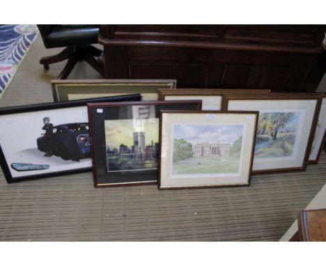 A selection of pictures &amp; prints to include limited edition of Ragley Hall K Burton 