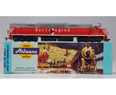 Athearn locomotive / Reference: 4282 / Type: DD40 2 Motors / Country: USA / Company: Burlington / Color: Red / Gray / Tender: