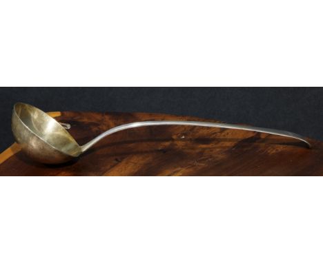 A George III silver Old English pattern soup ladle, William Eley &amp; William Fearn, London, 1804, approximately 180g 