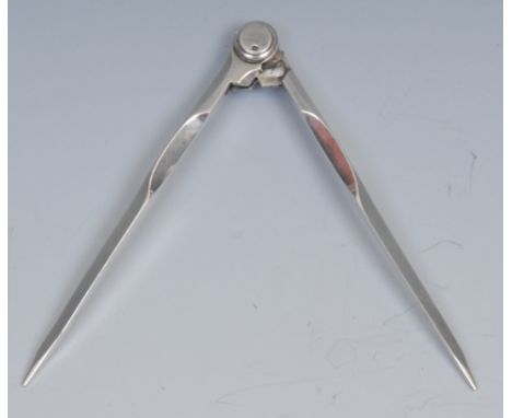 A George V silver Masonic compass, 10.5cm long, London 1921 