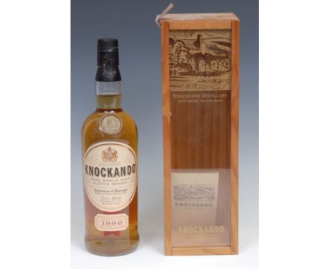 Whisky - Knockando Pure Single Malt Scotch Whisky, distilled 1980, bottled 1995, 40% vol, 70cl, level mid neck, seal intact, 