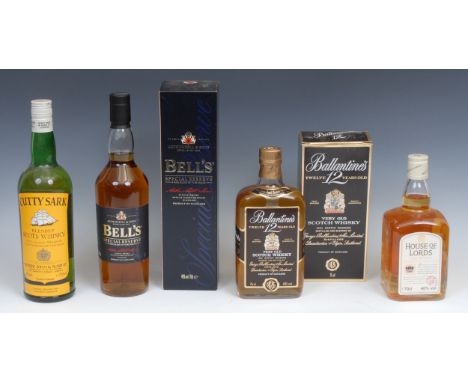 Whisky - House of Lords Scotch Whisky, William Whiteley &amp; Co, 40% vol, 70cl, level mid neck, seal intact; Ballantine's Ve