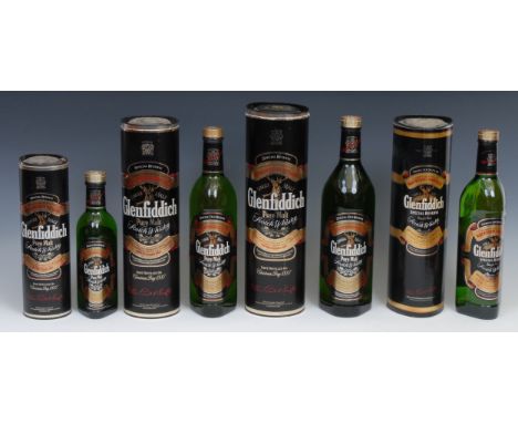 Whisky - a bottle of Glenfiddich Special Old Reserve Single Malt Scotch Whisky, 1ltr, level to neck, seal intact, card tube; 