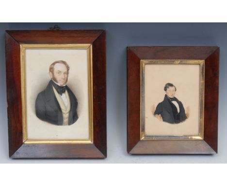 Ignaz Rungaldier (Austrian 1799 - 1876)Portrait of a Gentlemansigned in pencil, watercolour, 18.5cm x 13cm; J B Smith (19th c
