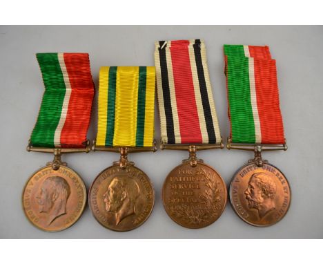 World War I general service medals - Mercantile Marine War Medals (2) to William W Forster and Fred Cundy to/w a Territorial 