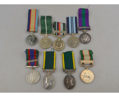 Assorted Service medals - India General Service medal 1936-39, bar NWF 1937-39 to 11119 Se. Ghulam Mohd. 3-14 Punjab R. to/w 