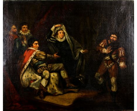 By or after Edward Bird (1772-1819) Portrait of an Actor.  Oil on canvas. Signed on the stretcher verso with inscription belo