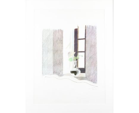 David Hockney (b.1937)  Rose in Window / Le Nid Du Duc. Offset Lithograph, . Framed size 80 x 64cm.    