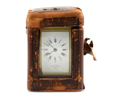 Joseph Soldano, Paris, a French repeating carriage clock having an eight-day duration movement striking the hours and half ho