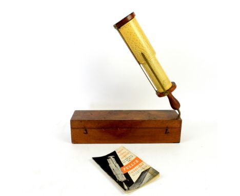 Stanley Fuller Calculator having mahogany handle &amp; top in original fitted mahogany case with mounting bracket with serial