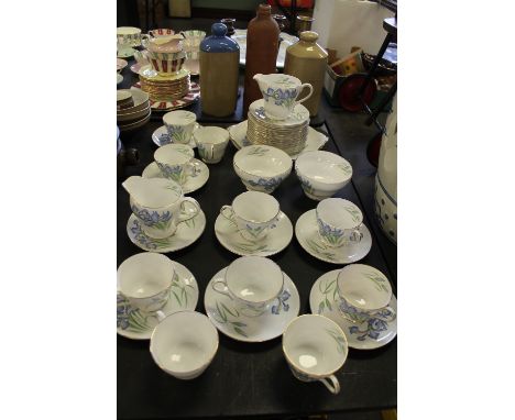 Shelley 'Blue Iris' part tea service