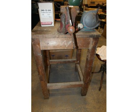 Workbench with vice (attached tools to be rewired)