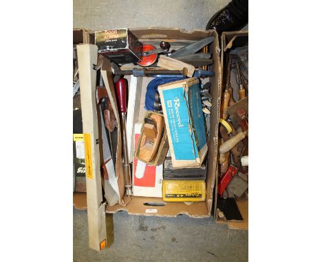 Vintage Tools to include a Boxed Vintage 4" Record Clamps and a 6" Record Clamp, Boxed Marples 6" hand Block Plane, Boxed Sta