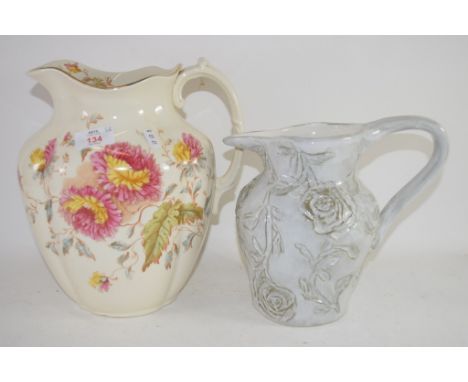 TWO LARGE CERAMIC JUGS 