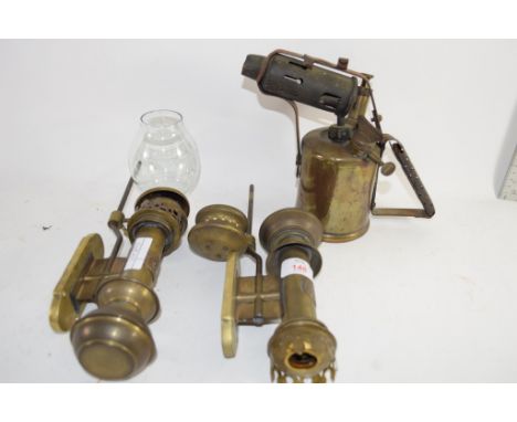 VINTAGE BLOW LAMP AND OTHER ITEMS